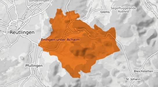 Mietspiegelkarte Eningen unter Achalm